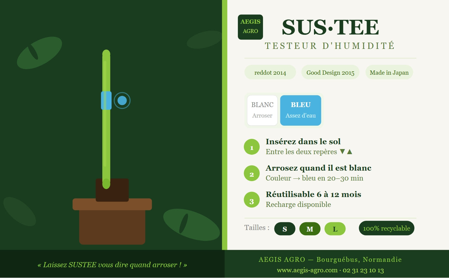 Sustee - Testeur d'humidité - 12 unités